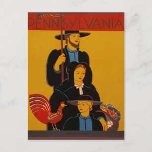Vintage-Postkarte aus Pennsylvania Postkarte