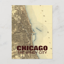 Vintage Postkarte Chicago