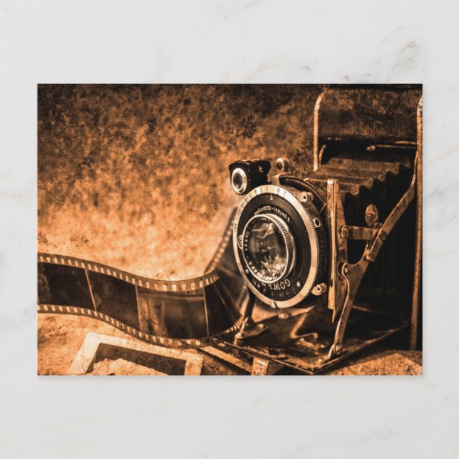 Vintage Postkarte der alten Kamera (Vorderseite)