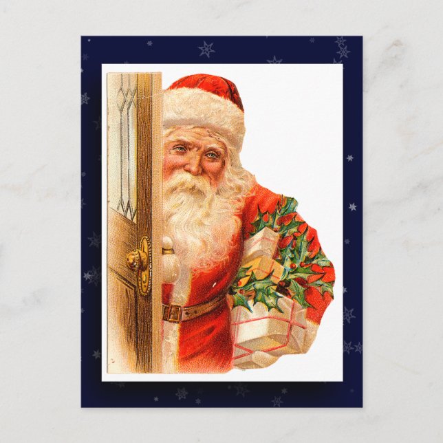 Vintage Postkarte des Santa Claus (Vorderseite)