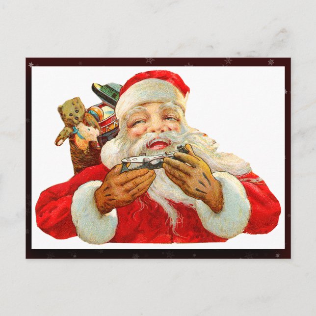 Vintage Postkarte des Santa Claus (Vorderseite)