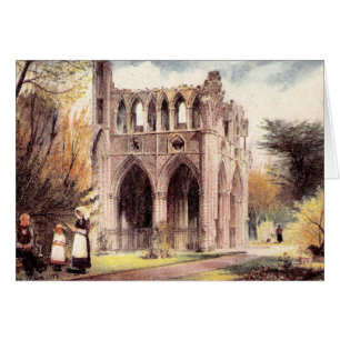 Vintage Postkarte Dryburgh Abtei, Schottland