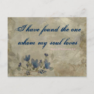 Vintage Postkarte für Navy und Blush