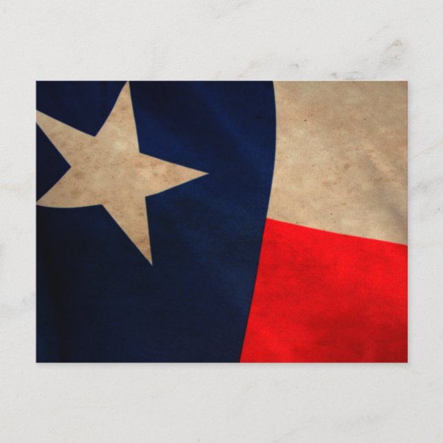 Vintage Postkarte für Texas-Flag (Vorderseite)