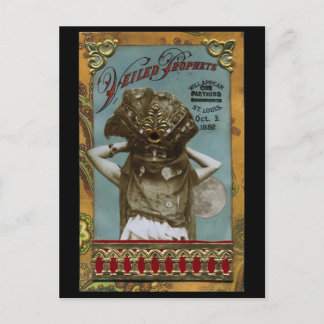 Vintage Postkarte für verschleierte Propheten