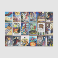 Vintage Postkarte Halloweens