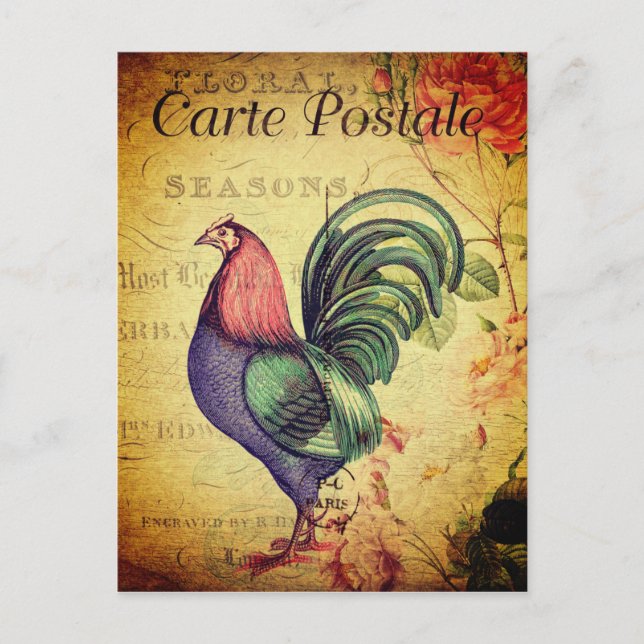 Vintage Postkarte im Geldformat (Vorderseite)