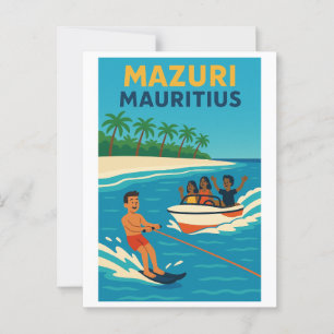 Vintage-Postkarte - Mazuri Mauritius Postkarte