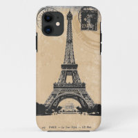 Vintage Postkarte Paris-La-Turm-Eiffels