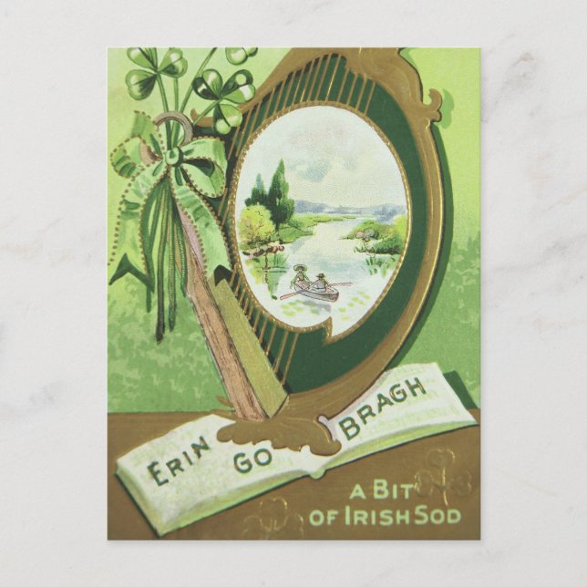 Vintage Postkarte St. Patrick's Day (Vorderseite)