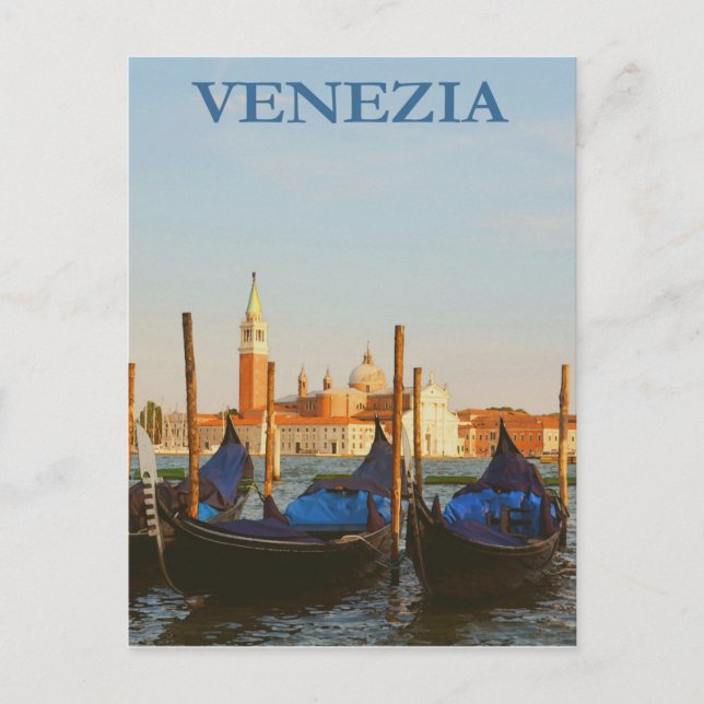 Vintage Postkarte Venezia (Vorderseite)