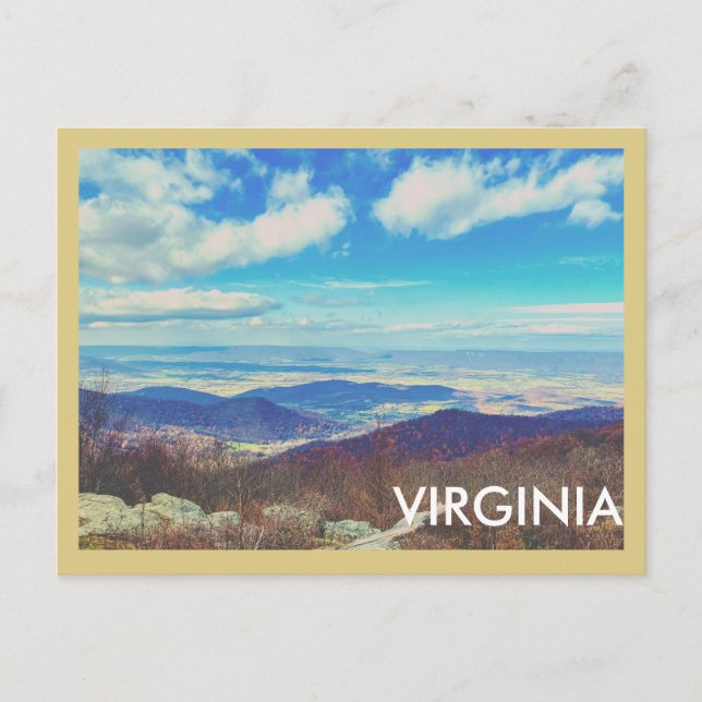 Vintage Postkarte Virginia (Vorderseite)