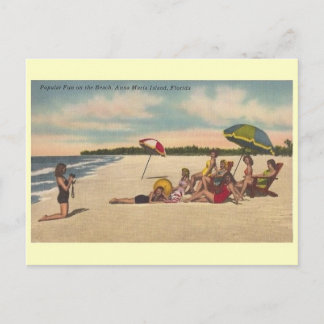 Vintage-Postkarte von Anna Maria Island Florida Postkarte