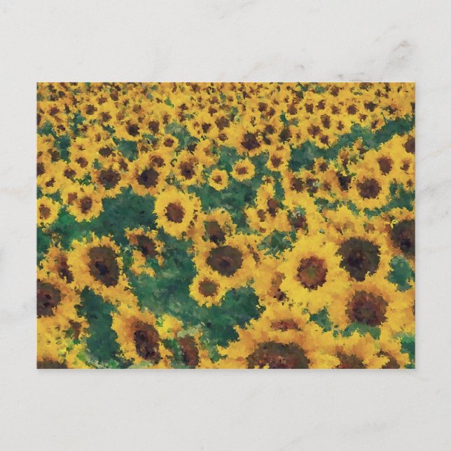 Vintage Postkarten für Sonnenblumen (Vorderseite)