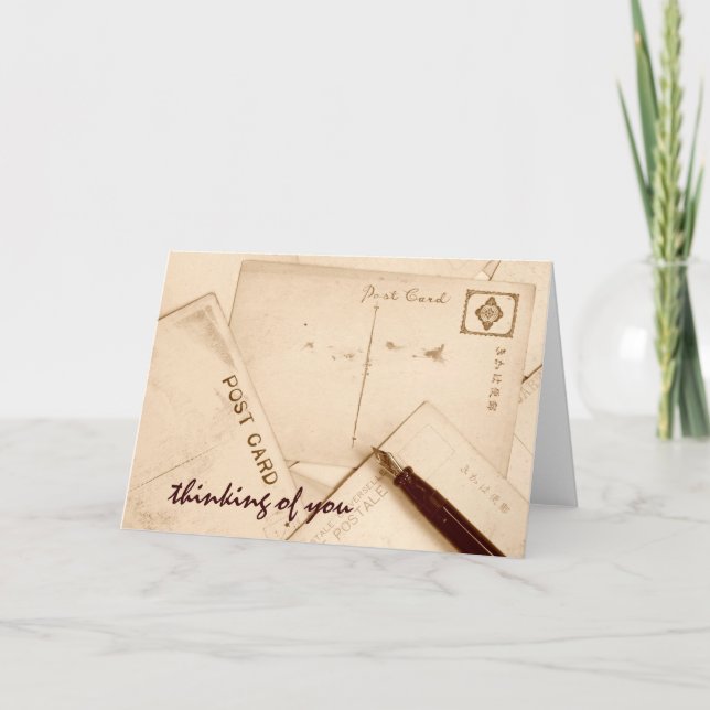 Vintage Postkarten-Karte Karte (Vorderseite)