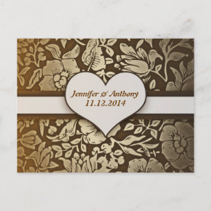 Vintage Postkarten Save the Date oder Verlobung