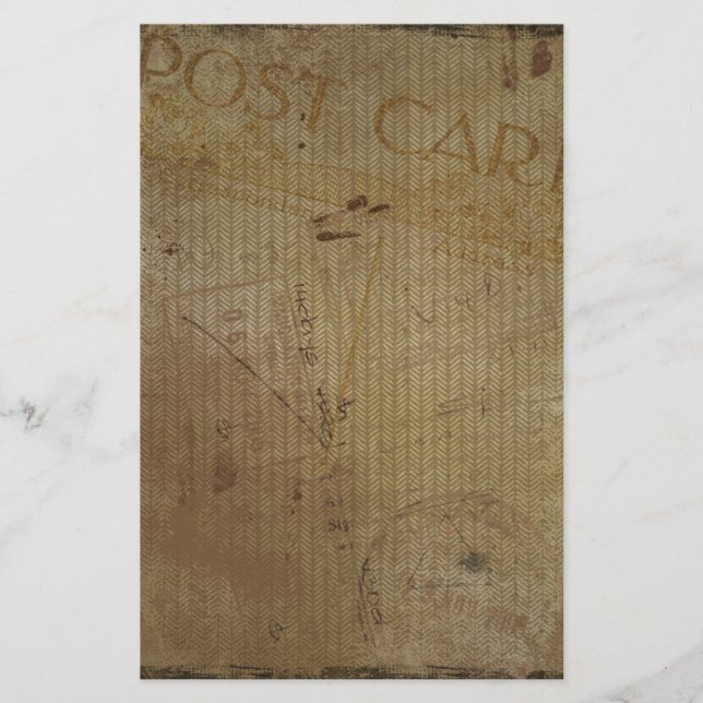 Vintage Postkartenrückblick Zeitschrift Scrapbooki Briefpapier (Vorderseite)