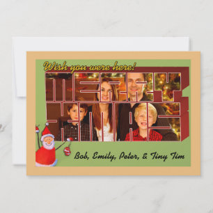 Vintage PostkartenWeihnachtsWeihnachten Feiertagskarte