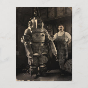 Vintage Power Armor Postkarte