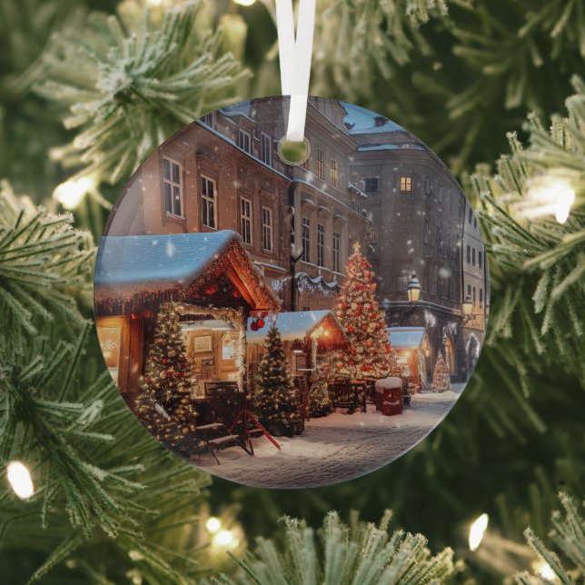 Vintage Prager Keramik Tile Ornament Aus Glas (InSitu)