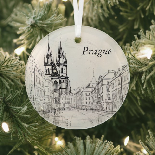 Vintage Prager Keramik Tile Ornament Aus Glas (InSitu)