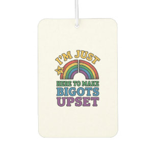 Vintage Pride Bigots verstören Regenbogen-Shirt-De Autolufterfrischer