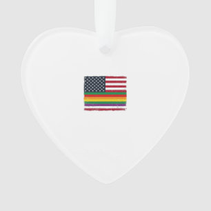 Vintage Pride Flag Distressed Vector-Shirt-Design_ Ornament