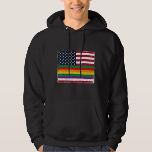 Vintage Pride-Flagge Distressed Vector-Shirt-Desig Hoodie