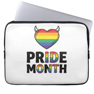 Vintage Pride Monat Gehörntes Herz-Shirt-Design_1 Laptopschutzhülle