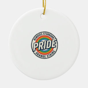 Vintage-Pride-Protest Regenbogen-Abzeichen Vektor- Keramik Ornament