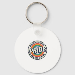 Vintage-Pride-Protest Regenbogen-Abzeichen-Vektord Schlüsselanhänger