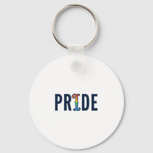 Vintage-Pride-Regenbogen-Lettern-T-Shirt-Design_1 Schlüsselanhänger