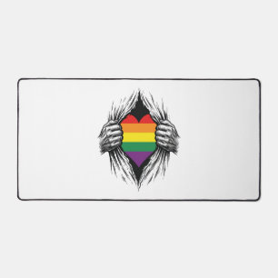 Vintage Pride Zerrissenes Hemd Vektor Design_1 Schreibtischunterlage