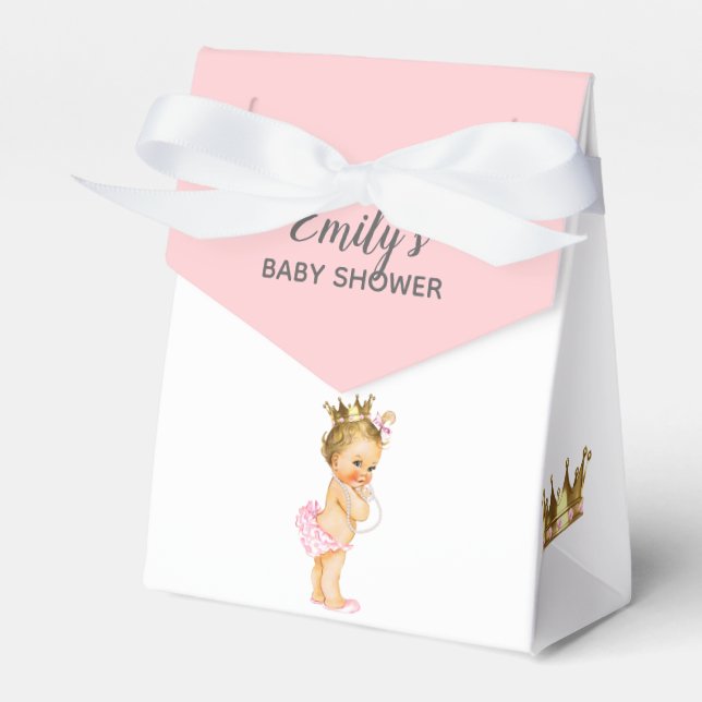 Vintage Princesse Baby shower Ballotins Blonde (Verso)