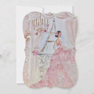 Vintage Princesse Fleur Bella Rose 1 carte