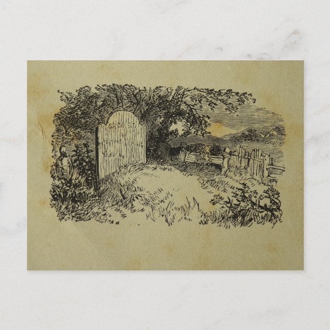 Vintage Printwerbung Postkarte (Vorderseite)