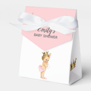 Vintage Prinzessin Baby Shower Favor Box Blond Geschenkschachtel