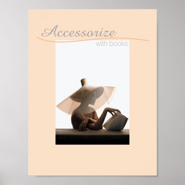 Vintage Pro-Lese-Printwerbung Poster (Vorne)