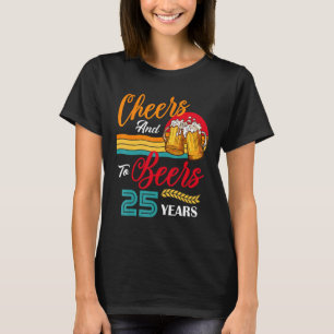 Vintage Prost und Bier zum meinem 25. Geburtstag 2 T-Shirt