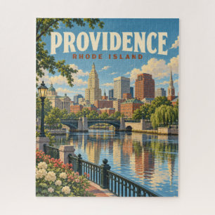 Vintage Providence Rhode Island Uferpromenade