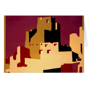 Vintage Pueblos des Südwestens WPA Poster Art