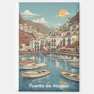 Vintage Puerto de Mogán Gran Canaria Kanarische In Magnet