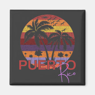 Vintage Puerto Rico Sommerstrand Magnet