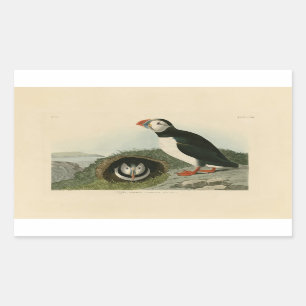 Vintage PuffsIllustration Rechteckiger Aufkleber