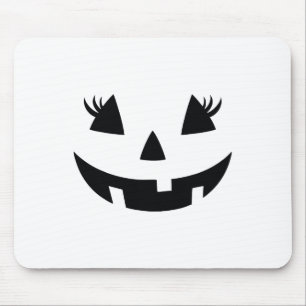 Vintage Pumpkin Face Jackolantern Kürbislaterne H Mousepad