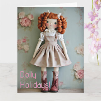 Vintage Puppenkollektion Rothaarige Clarissa Weihn Karte