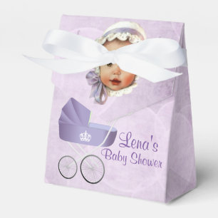 Vintage Purple Baby & Carriage Tent Ballotins