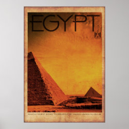 Vintage Pyramiden Ägypten Reiseplakat Poster