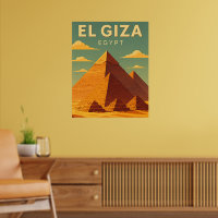 Vintage Pyramiden von Giza – Retro-Ägypten-Reise