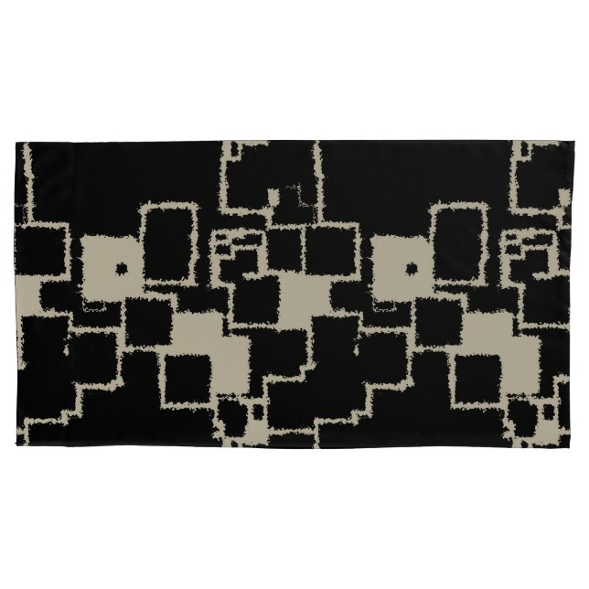 Vintage Quadrate Kissenbezug (Vorderseite-Links)